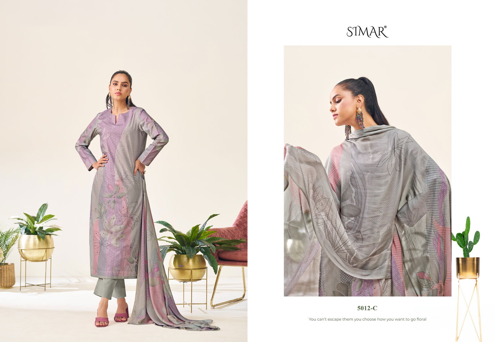 Sunidhi Gold By Glossy Lawn Cotton Printed Dress Material Exporters In India